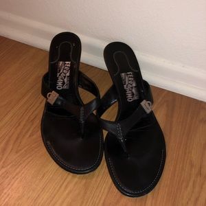 Salvatore Ferragamo kitten heel sandals
